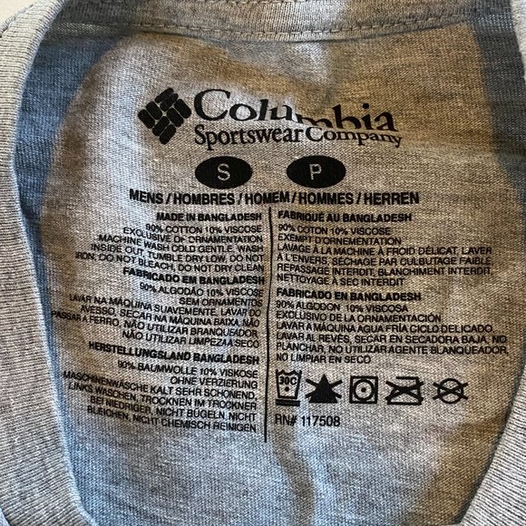 Columbia Men's Small, Fundamentals Graphic Long Sleeve t-shirt, grey heather NWT - Picture 8 of 9